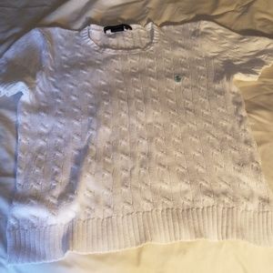 Womens Ralph Lauren White summer sweater XL